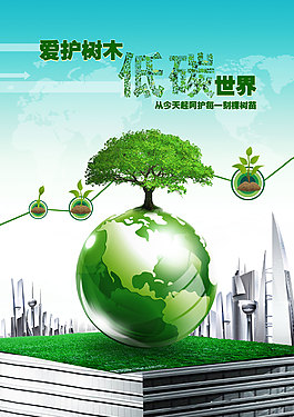 环保低碳海报图片